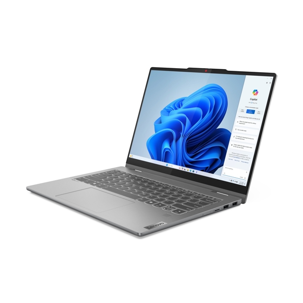 ნოუთბუქი Lenovo 83DT006LRK IdeaPad 5 2-in-1, 14", Core 3-100U, 8GB, 512GB SSD, Integrated, Luna Grey