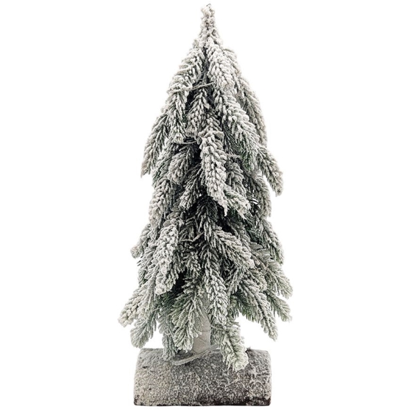 დეკორატიული ნაძვის ხე Domino 17094837, 35Cm, Decorative Christmas Tree, Green/White