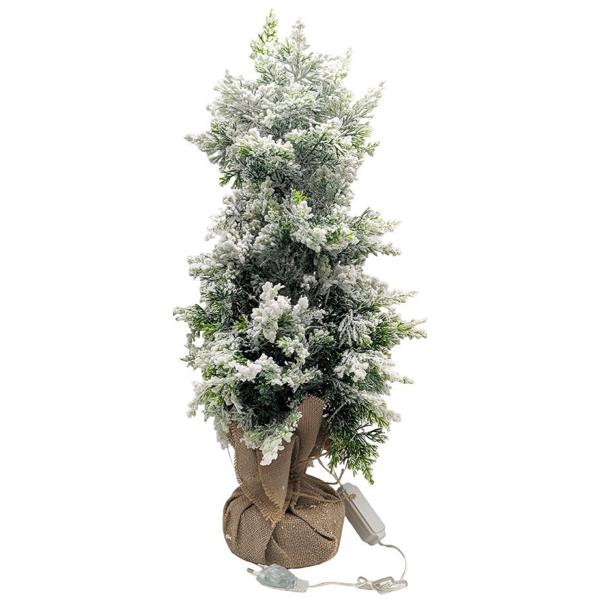 დეკორატიული ნაძვის ხე Domino 17094852, 56Cm, Decorative Christmas Tree, Green/White