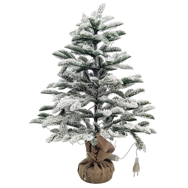 დეკორატიული ნაძვის ხე Domino 17094827, 70Cm, Decorative Christmas Tree, Green/White