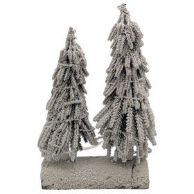 დეკორატიული ნაძვის ხე Domino H2019TL-S3, 35Cm, Decorative Christmas Tree, Green/White