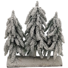 დეკორატიული ნაძვის ხე Domino H2102TL-S4, 35Cm, Decorative Christmas Tree, Green/White