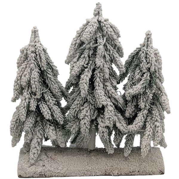 დეკორატიული ნაძვის ხე Domino H2102TL-S4, 35Cm, Decorative Christmas Tree, Green/White