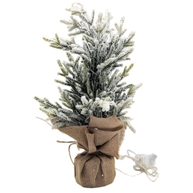 დეკორატიული ნაძვის ხე Domino 17094844, 36Cm, Decorative Christmas Tree, Green/White