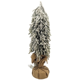 დეკორატიული ნაძვის ხე Domino 17094823, 56Cm, Decorative Christmas Tree, Green/White