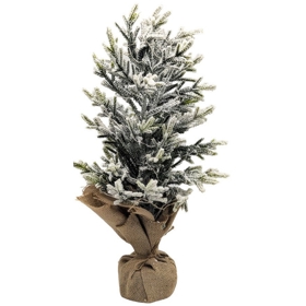 დეკორატიული ნაძვის ხე Domino 17094845, 46Cm, Decorative Christmas Tree, Green/White