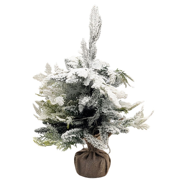 დეკორატიული ნაძვის ხე Domino 17094842, 50Cm, Decorative Christmas Tree, Green/White