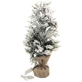 დეკორატიული ნაძვის ხე Domino 17094846, 56Cm, Decorative Christmas Tree, Green/White