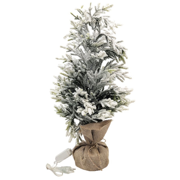 დეკორატიული ნაძვის ხე Domino 17094846, 56Cm, Decorative Christmas Tree, Green/White