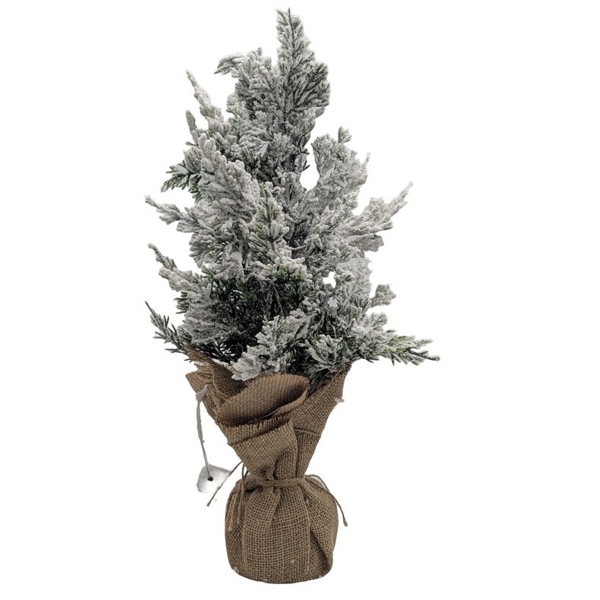 დეკორატიული ნაძვის ხე Domino H2309S1, 36Cm, Decorative Christmas Tree, Green/White