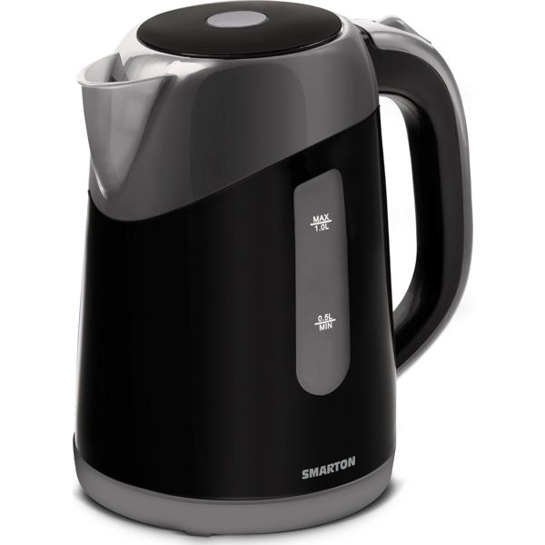 ელექტრო ჩაიდანი Smarton WK 100, 1L, Electric Kettle, Black