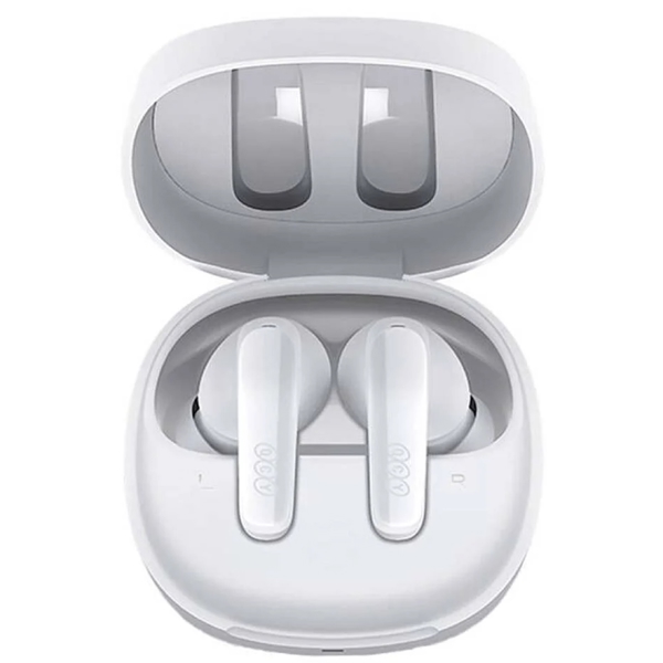 ყურსასმენი QCY 6957141408506 T13X, Earbuds, Wireless, Bluetooth, IPX5, White