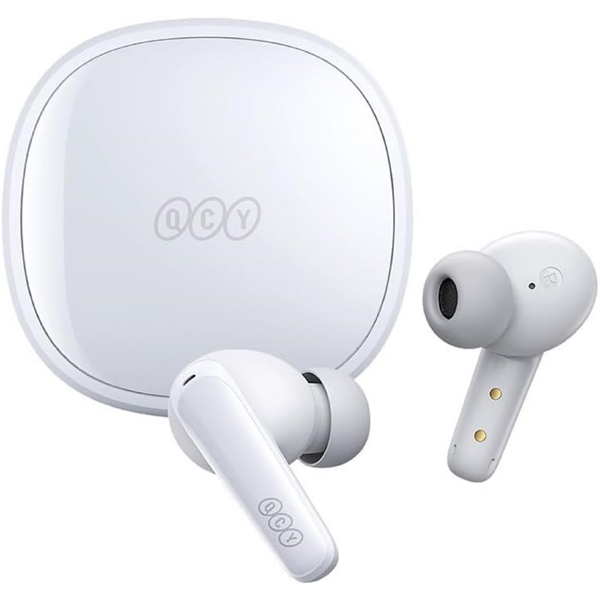 ყურსასმენი QCY 6957141408506 T13X, Earbuds, Wireless, Bluetooth, IPX5, White