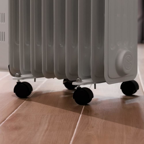 ზეთის რადიატორი CeCotec 05888 ReadyWarm 9000 Space 360, 2000W, 22m², Oil Radiator, White