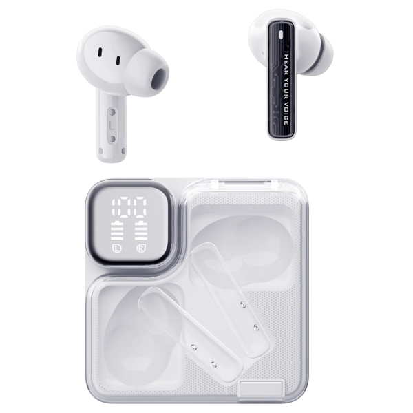 Earbuds QCY 6957141409183 Melobuds NEO, Wireless, Bluetooth, White