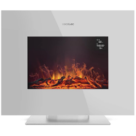 Electric Fireplace Cecotec 05832 ReadyWarm 2700 Design Flames, 2000W, 25m², White