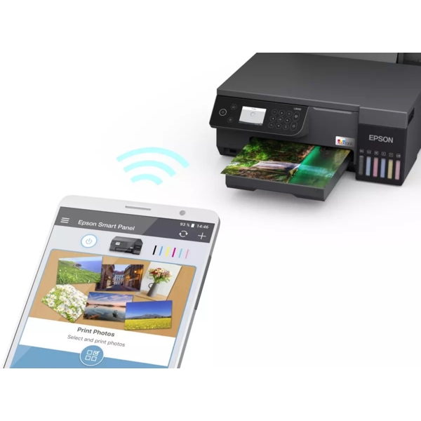 Printer Epson C11CK94401 EcoTank L8100, MFP, A4, Ethernet, Wifi, Black