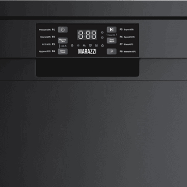 ჭურჭლის სარეცხი მანქანა Marazzi DW-D05S13FS(S/BL), A++, 53Dba, Dishwasher, Black