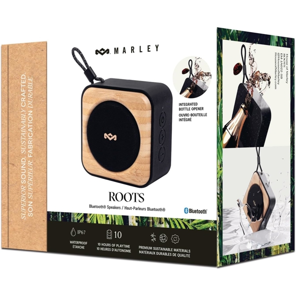 Speaker, House Of Marley EM-JA022-SB Roots, Bluetooth, Signature Black