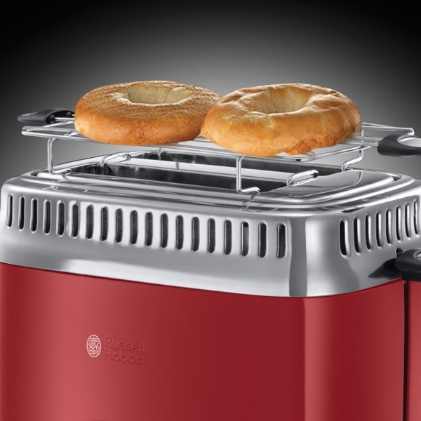 ტოსტერი Russell Hobbs 21680-56/RH Retro, 1100W, Toaster, Red