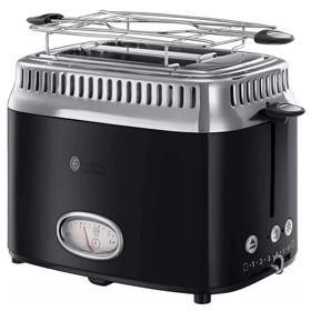 ტოსტერი Russell Hobbs 21681-56/RH Retro, 1300W, Toaster, Black