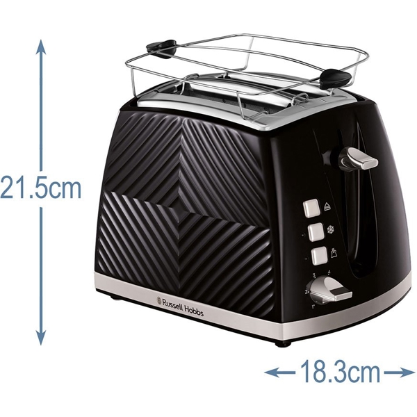 Toaster Russell Hobbs 26390-56/RH Groove, 850W, Black