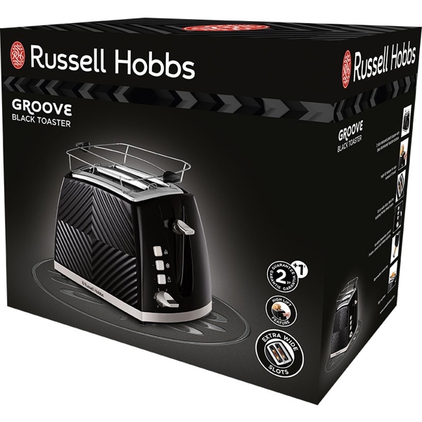 Toaster Russell Hobbs 26390-56/RH Groove, 850W, Black