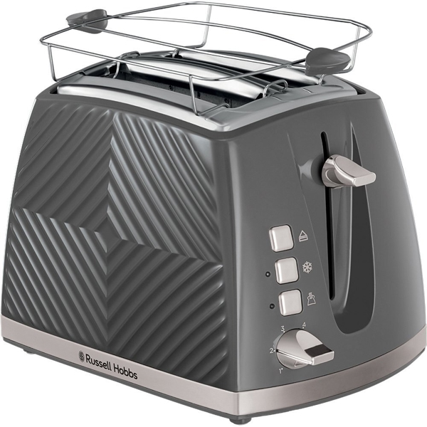 ტოსტერი Russell Hobbs 26392-56/RH Groove, 850W, Toaster, Gray