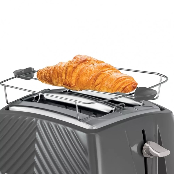 ტოსტერი Russell Hobbs 26392-56/RH Groove, 850W, Toaster, Gray