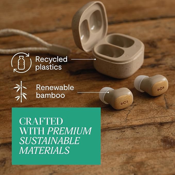 Earbuds House Of Marley EM-JE124-CE Smile Jamaica TWS, Wireless, Bluetooth, Cream