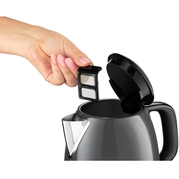 Electric Mini Kettle Russell Hobbs 24993-70 ColoursPlus, 2400W, 1L, Dark Grey