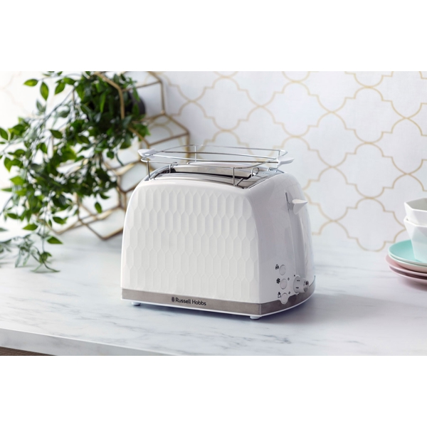 ტოსტერი Russell Hobbs 26060-56/RH Honeycomb, 850W, Toaster, White