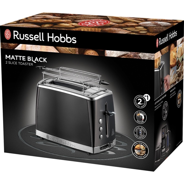 Toaster Russell Hobbs 26150-56/RH Matte, 1550W, Black