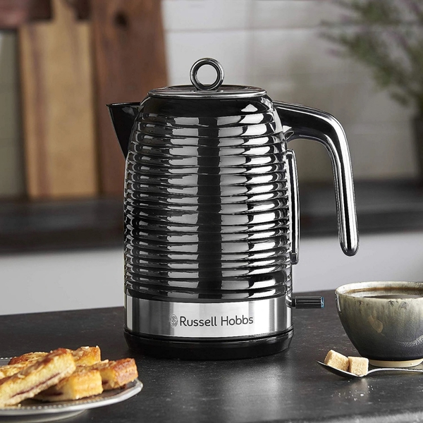 ელექტრო ჩაიდანი Russell Hobbs 24361-70 Inspire, 2400W, 1.7L, Electric Kettle, Black