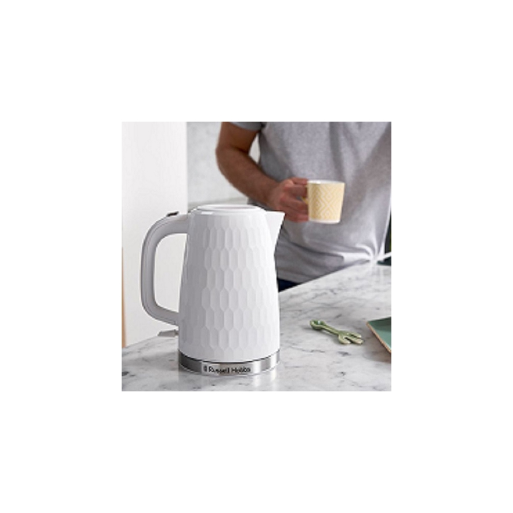 Electric Kettle Russell Hobbs 26050-70 Honeycomb, 2400L, 1.7L, White