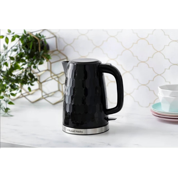 ელექტრო ჩაიდანი Russell Hobbs 26051-70 Honeycomb, 2400W, 1.7L, Electric Kettle, Black