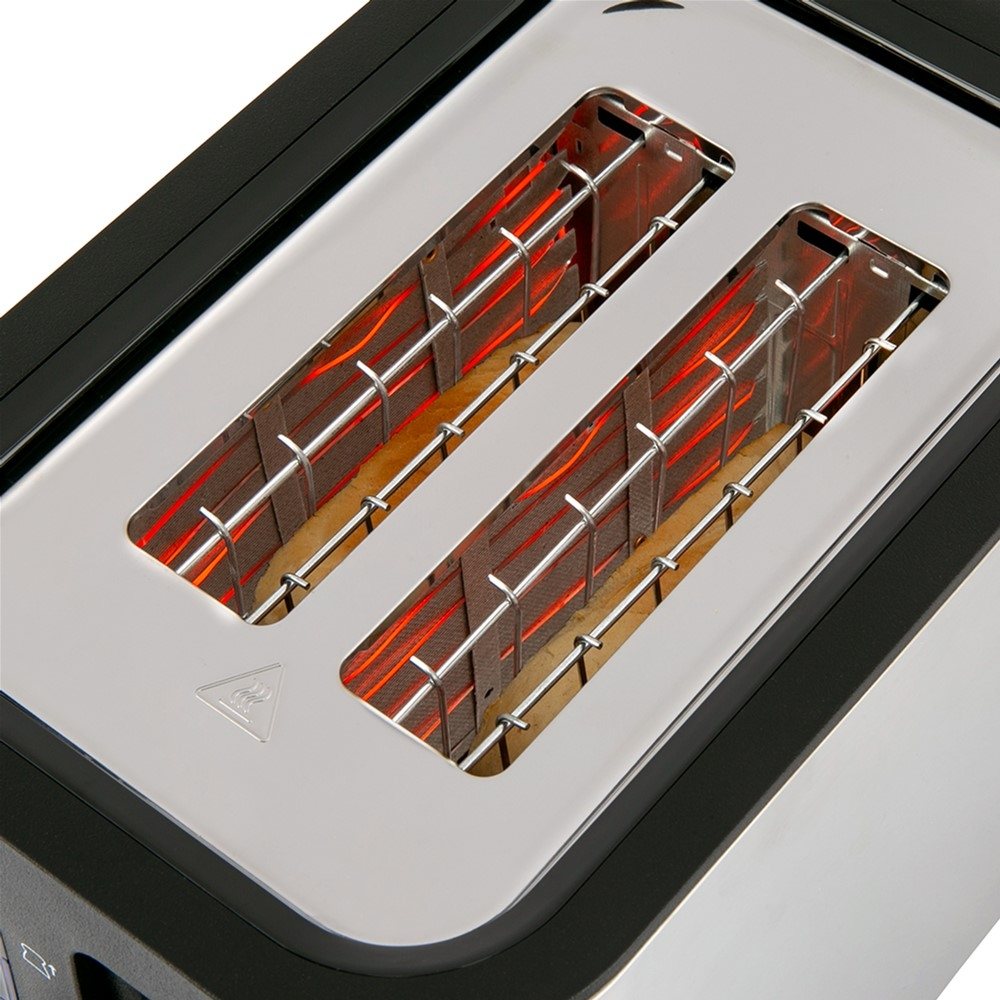 ტოსტერი Russell Hobbs 27390-56/RH Heaton, 800W, Toaster, Black/Silver