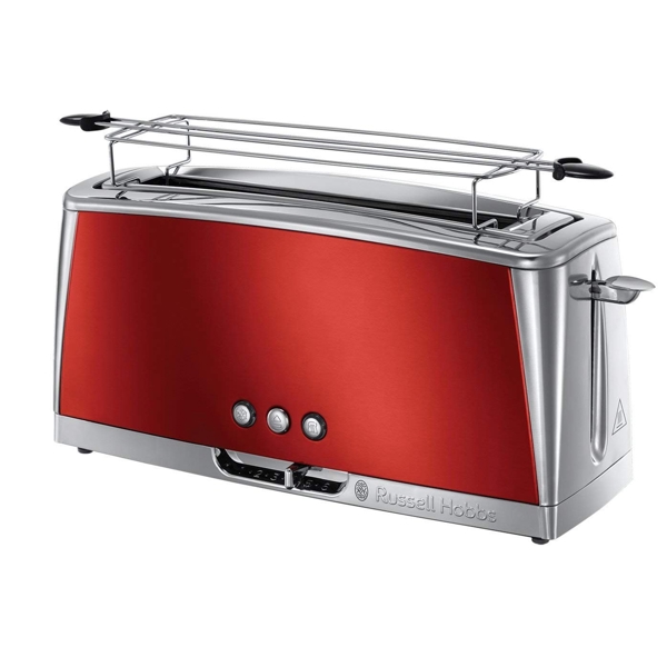 Toaster Russell Hobbs 23250-56/RH Luna, 1420W, Silver/Red