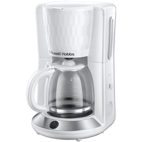 ყავის აპარატი Russell Hobbs 27010-56/RH Honeycomb, 1100W, 1.25L, Coffee Machine, White