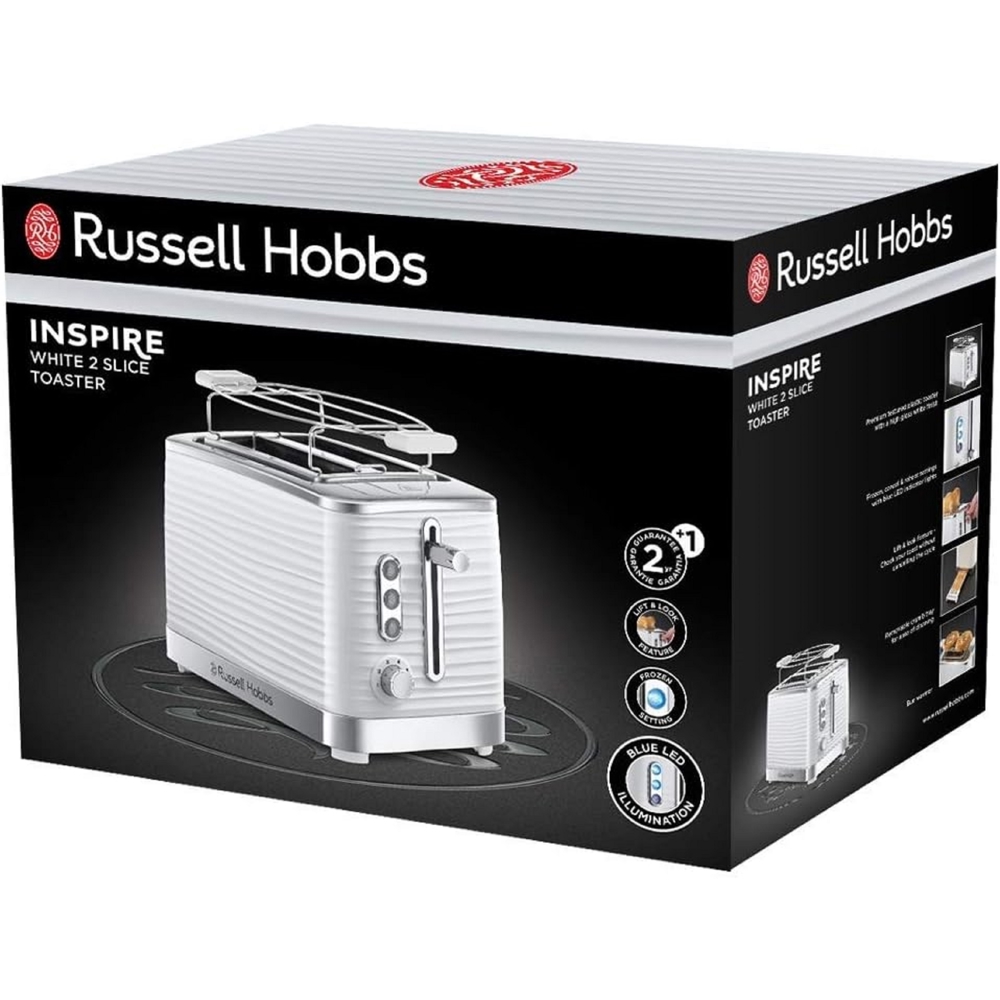 ტოსტერი Russell Hobbs 24370-56 Inspire, 1050W, Toaster, White