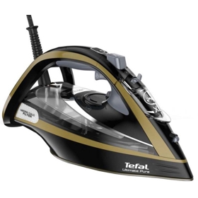 ორთქლის უთო Tefal FV9847E0 Ultimate Pure, 3200W, 350ML, Steam Iron, Black/Golden