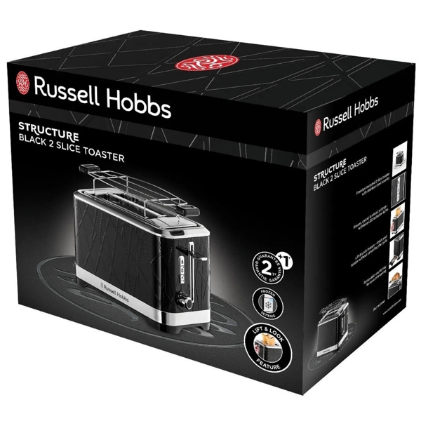 ტოსტერი Russell Hobbs 28091-56 Structure, 1050W, Toaster, Black