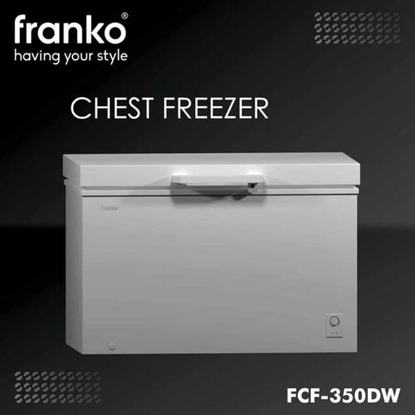 Freezer Franko FCF-350DW, 347L, White