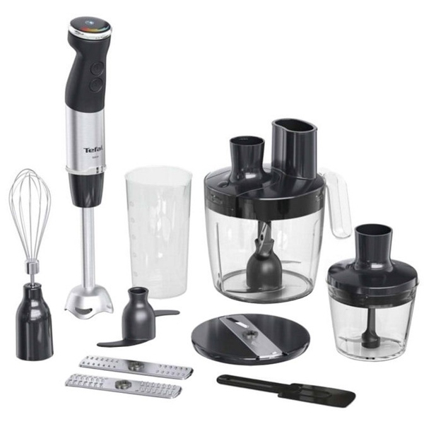 Hand Blender Tefal HB67G830 Quickchef+, 1000W, 800ML, Black/Silver