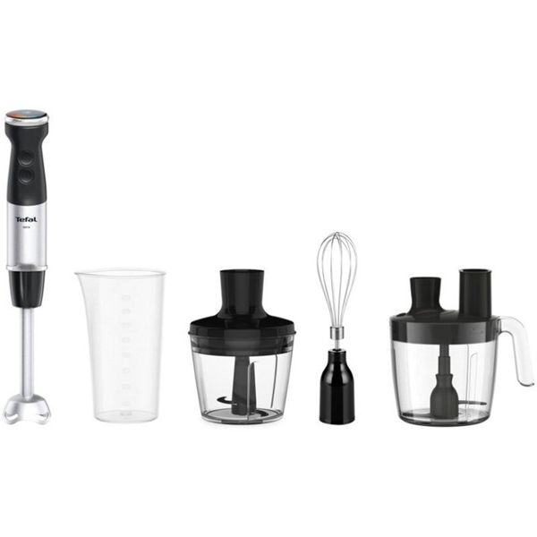 Hand Blender Tefal HB67G830 Quickchef+, 1000W, 800ML, Black/Silver