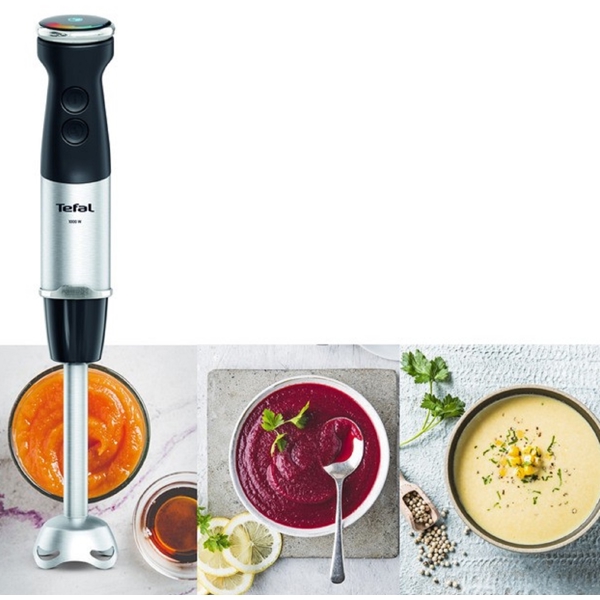 Hand Blender Tefal HB67G830 Quickchef+, 1000W, 800ML, Black/Silver