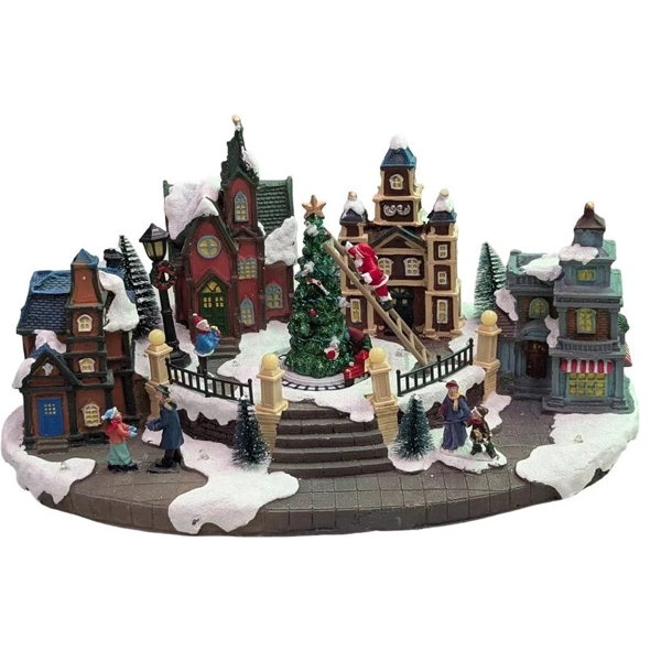 New Year's decoration castle Domino 202404 GU227