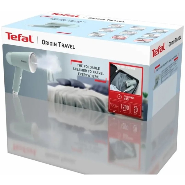 ორთქლის უთო Tefal DT1034E1, 1200W, 70ML, Steam Iron, Light Green