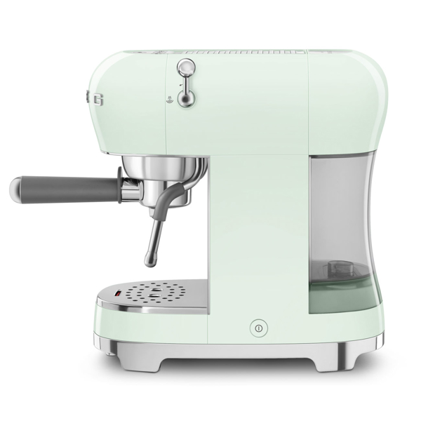 ესპრესოს ყავის აპარატი Smeg ECF02PGEU 50's Style, 1350W, 1.1L, Espresso Coffee Machine, Pastel Green