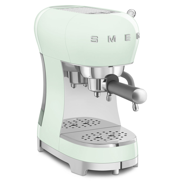 ესპრესოს ყავის აპარატი Smeg ECF02PGEU 50's Style, 1350W, 1.1L, Espresso Coffee Machine, Pastel Green